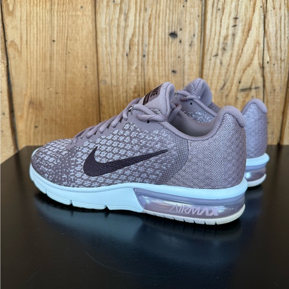 Nike Air Max Sequent 2 Taupe Grey Port Wine Plum Fog Women’s Size 7 - Picture 4 of 13